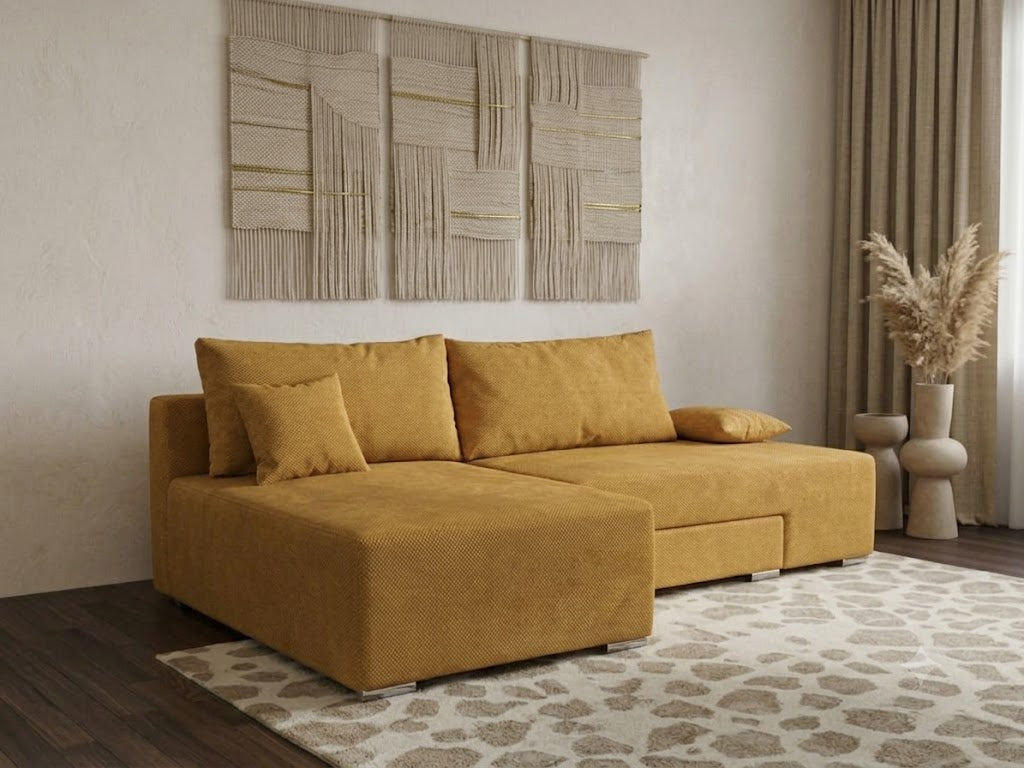 Sofa Uni Modułowa Rozkładana z Funkcją Spania i Pojemnikiem 5w1