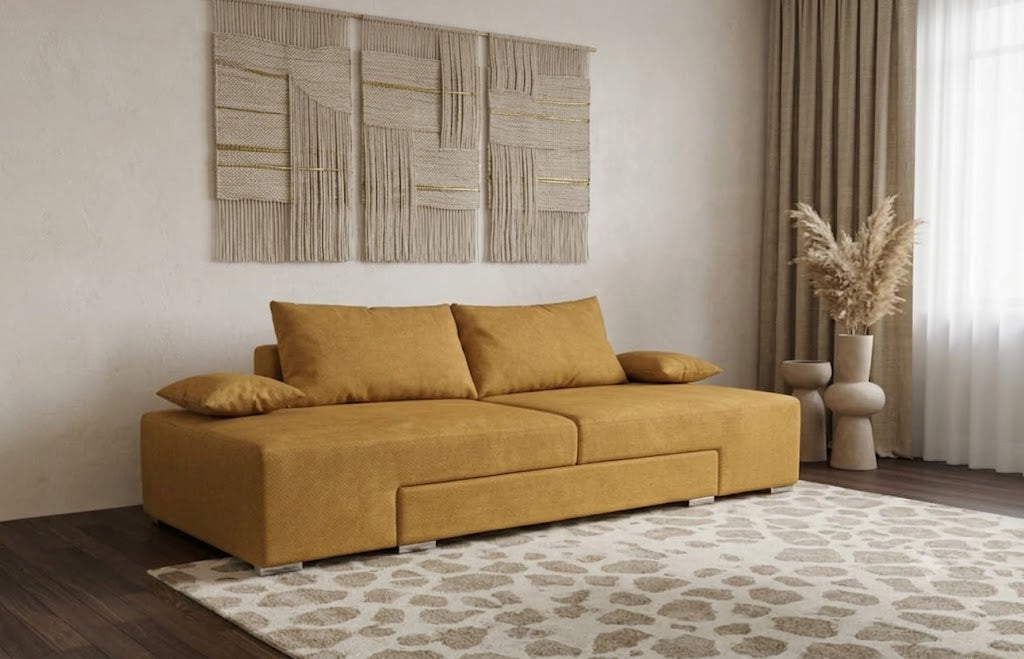 Sofa Uni Modułowa Rozkładana z Funkcją Spania i Pojemnikiem 5w1
